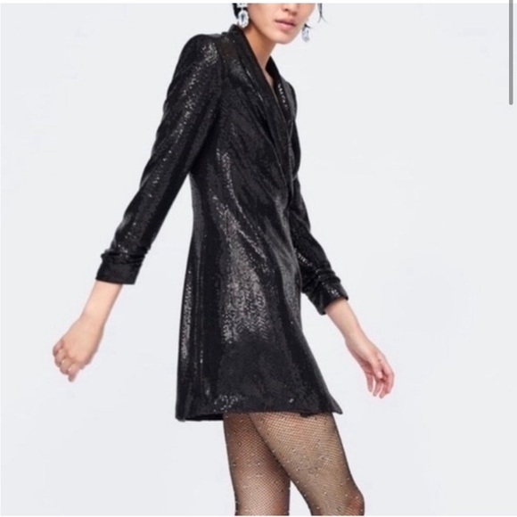 Sequin Zara Blazer Dress - Picture 3 of 7